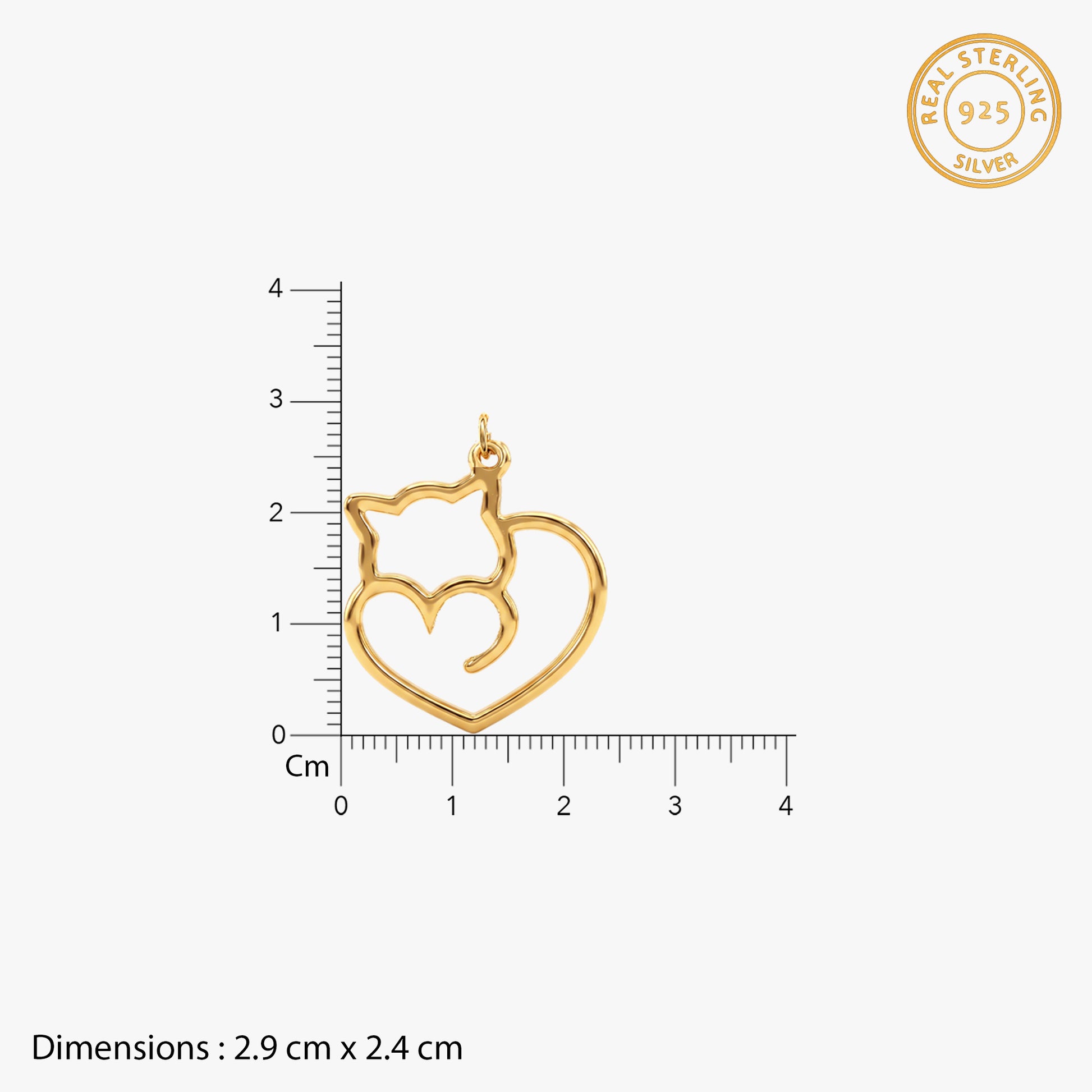 Golden Purr Promise Convertible Charm
