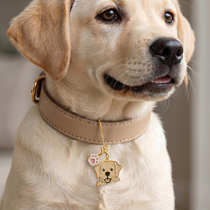 Golden Furrball Convertible Charm
