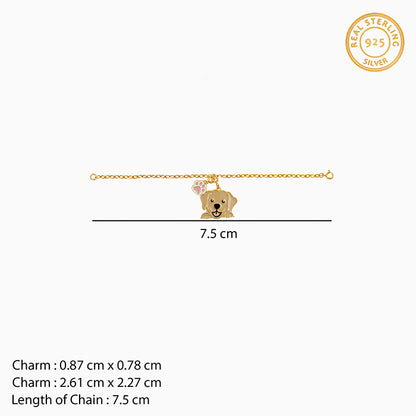 Golden Furrball Convertible Charm