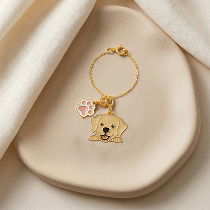 Golden Furrball Convertible Charm