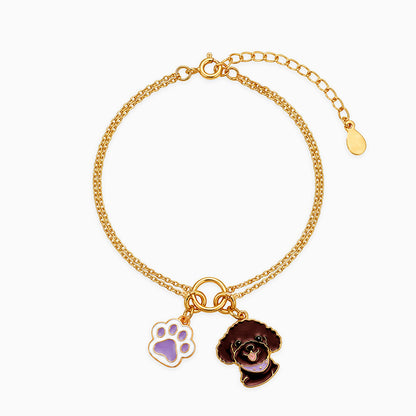Golden Furlove Charm Bracelet