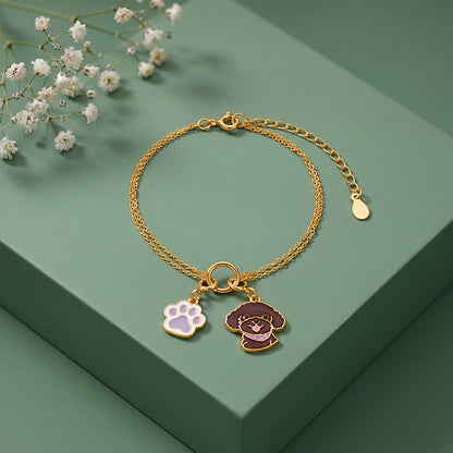 Golden Furlove Charm Bracelet