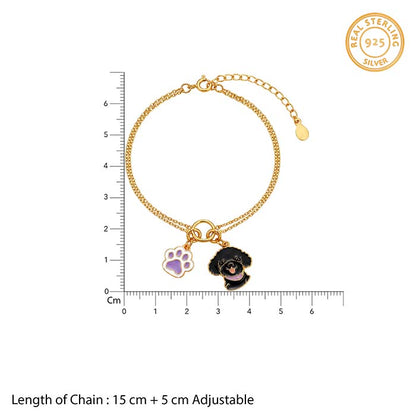 Golden Pawtreat Charm & Bracelet Set