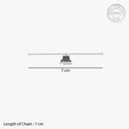 Silver Chatty Cat Pet Convertible Charm