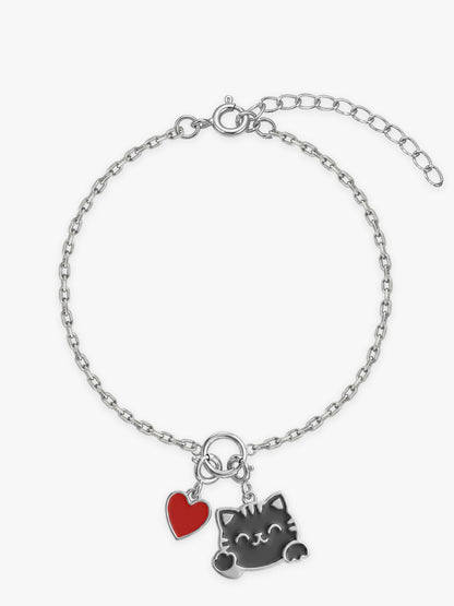 Silver Furever Loved Bracelet