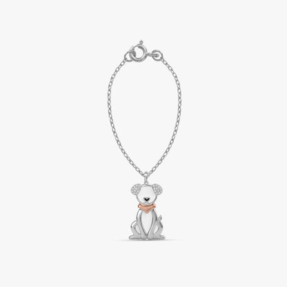 Silver Happy Tails Pet Convertible Charm