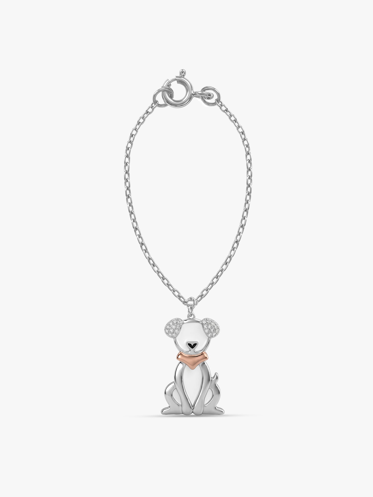 Silver Happy Tails Pet Convertible Charm