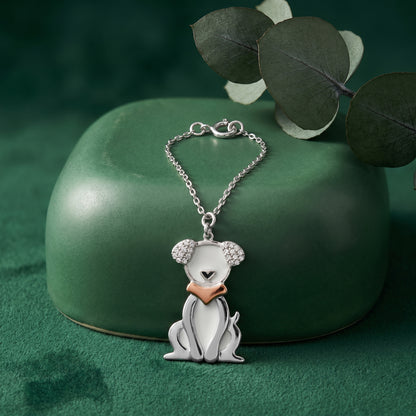 Silver Happy Tails Pet Convertible Charm