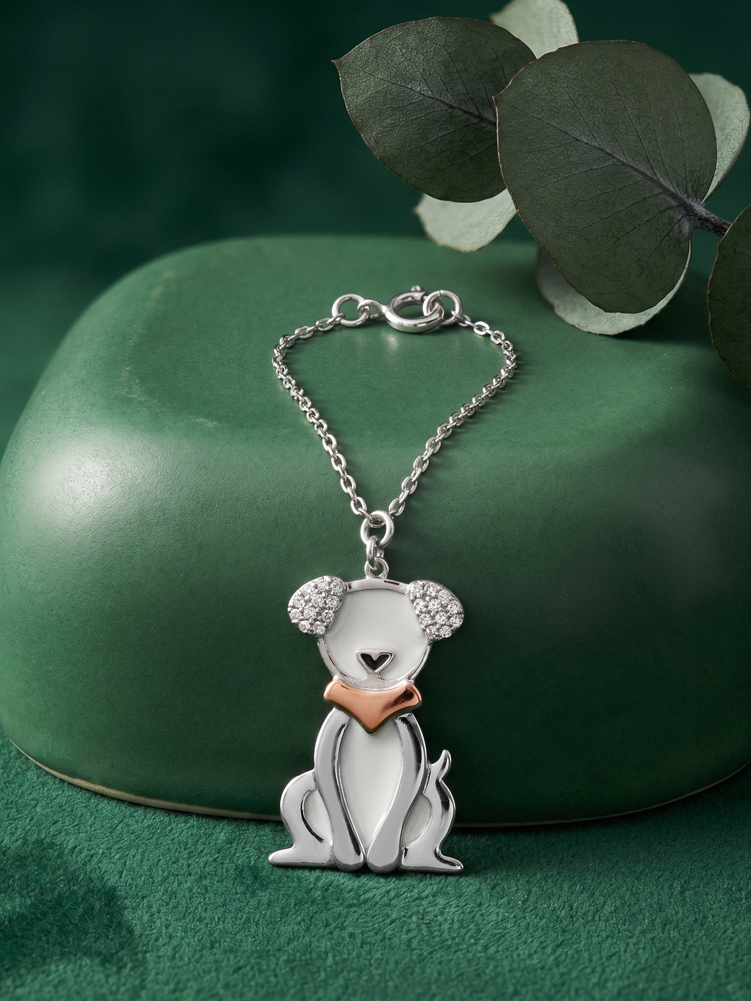 Silver Happy Tails Pet Convertible Charm