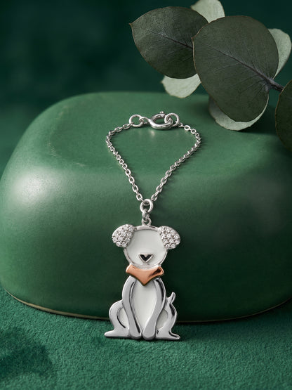 Silver Happy Tails Pet Convertible Charm