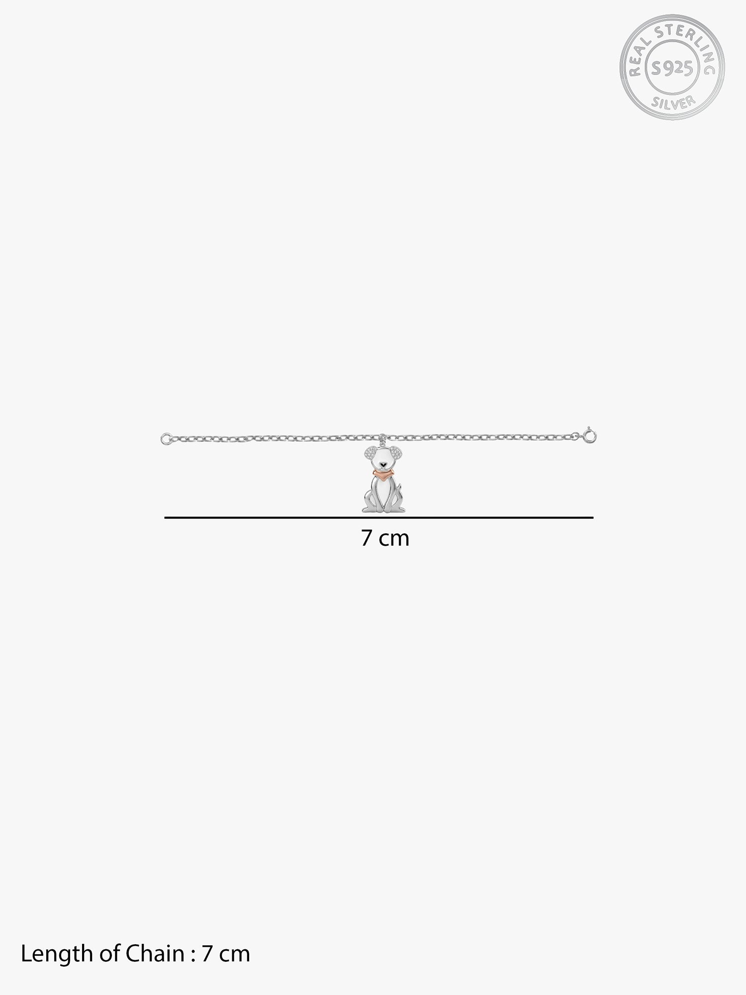 Silver Happy Tails Pet Convertible Charm