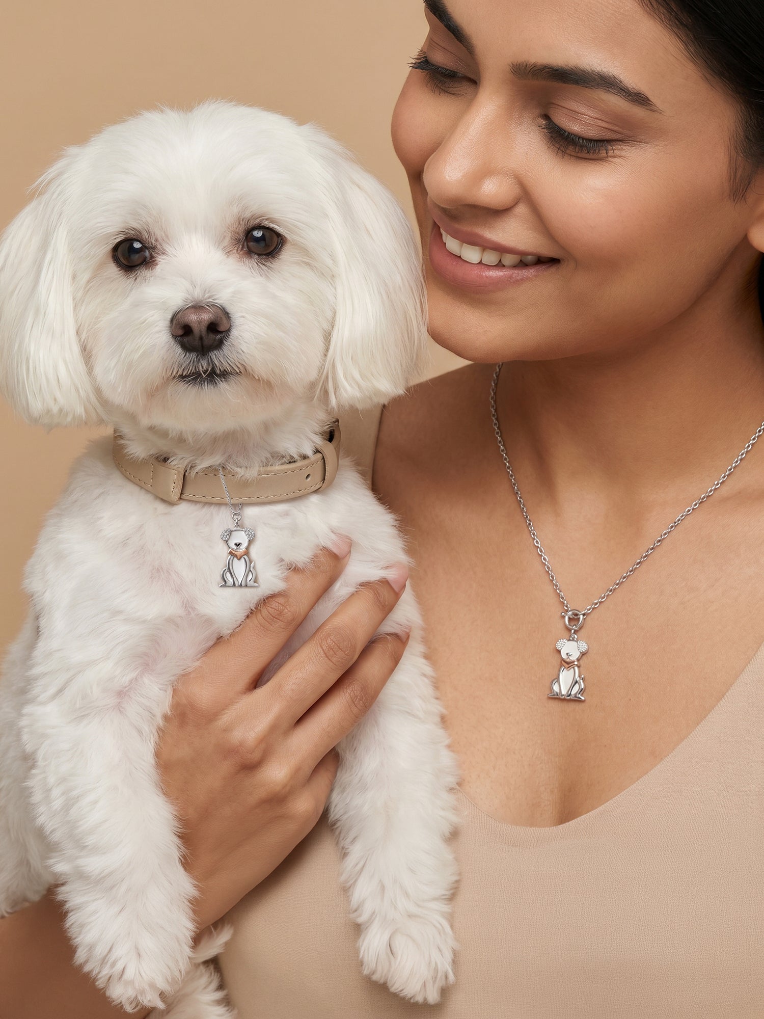 Silver Paw Buddy Charm & Pendant Set