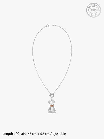 Silver Paw Buddy Charm & Pendant Set