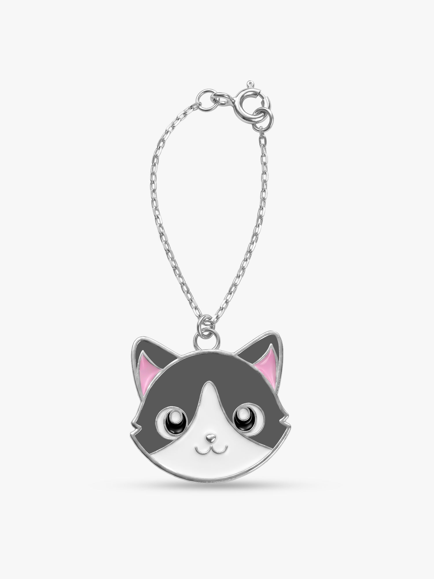 Silver Peek-a-Purr Pet Convertible Charm