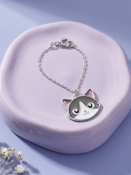 Silver Peek-a-Purr Pet Convertible Charm