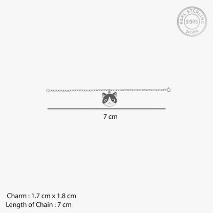 Silver Peek-a-Purr Pet Convertible Charm