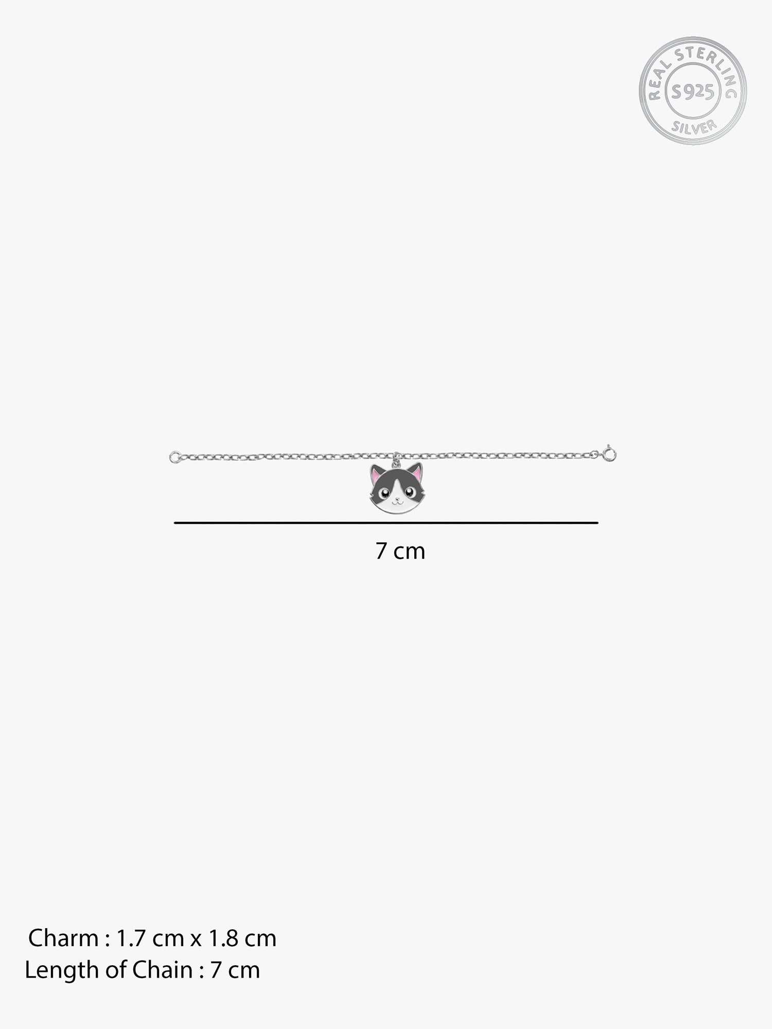 Silver Peek-a-Purr Pet Convertible Charm