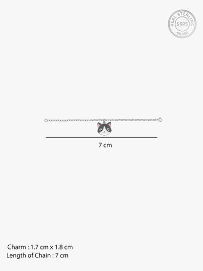 Silver Peek-a-Purr Pet Convertible Charm