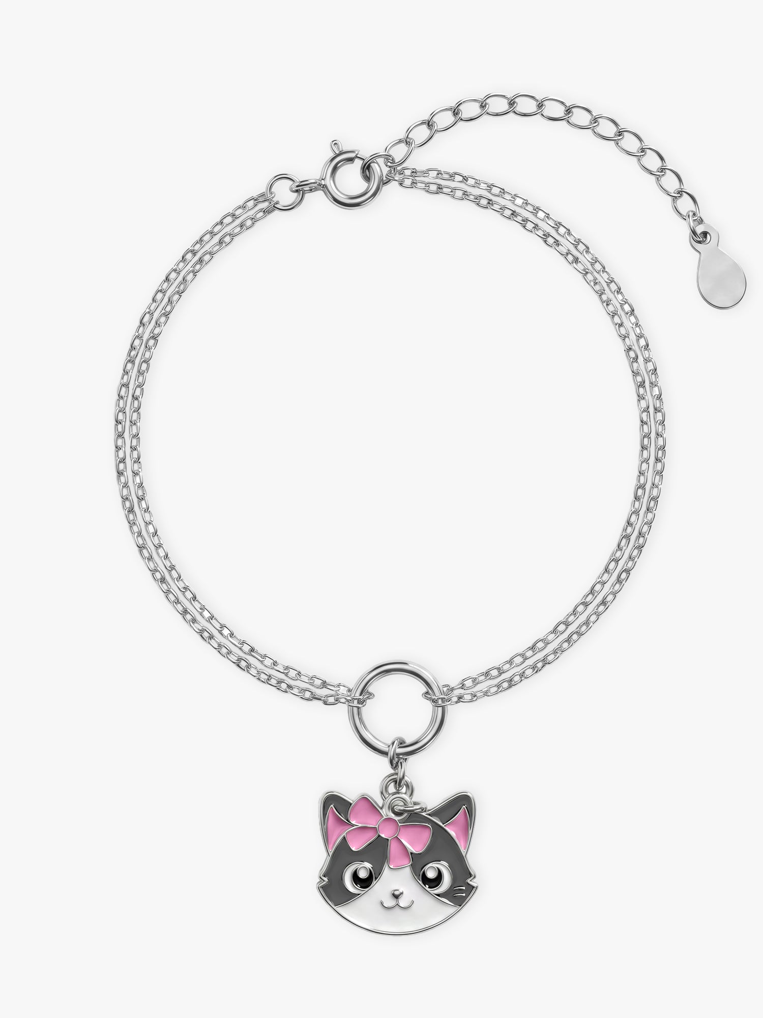 Silver Whisker Wink Pet Bracelet