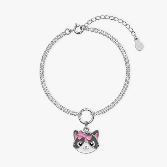 Silver Whisker Wink Pet Bracelet