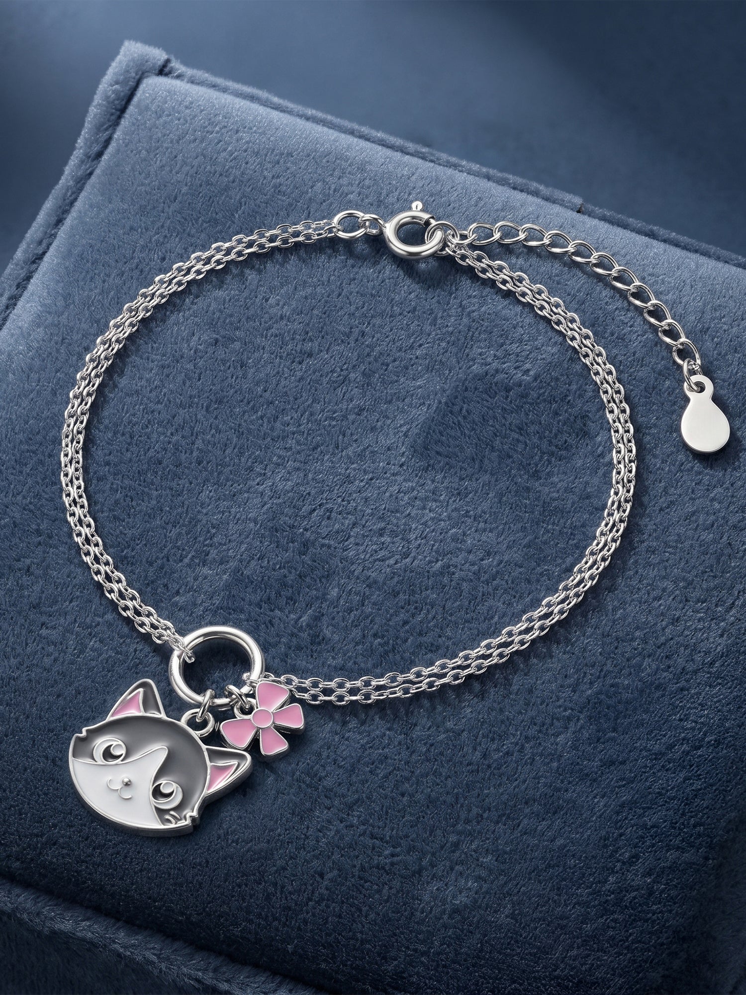 Silver Whisker Wink Pet Bracelet