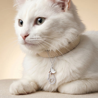 Silver Glitter Kitty Pet Convertible Charm