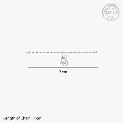 Silver Glitter Kitty Pet Convertible Charm