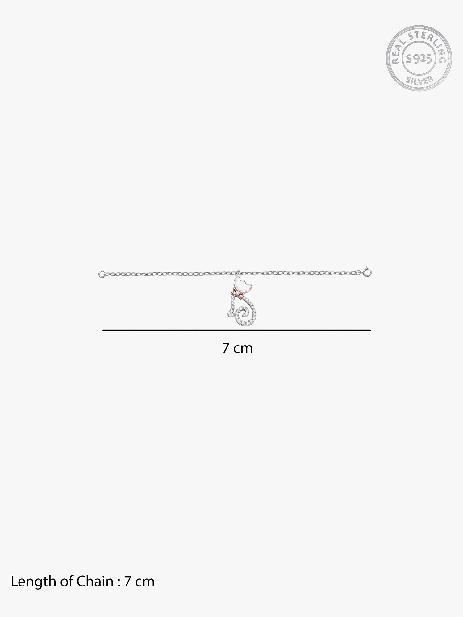 Silver Glitter Kitty Pet Convertible Charm