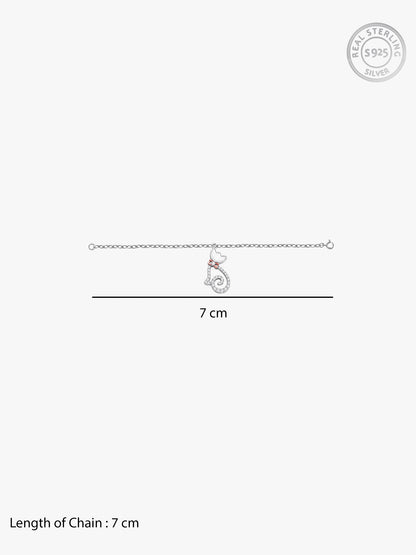 Silver Glitter Kitty Pet Convertible Charm
