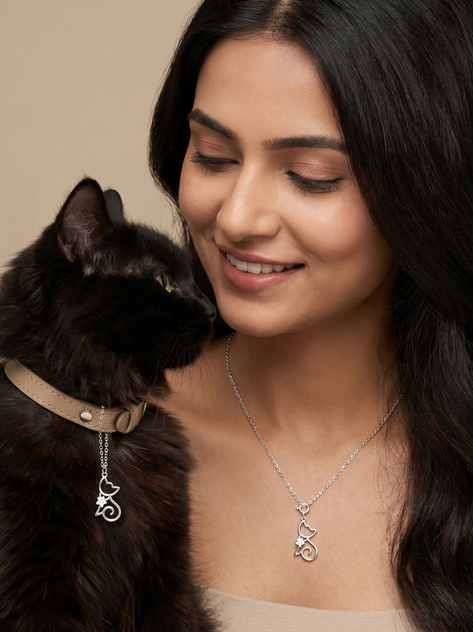 Silver Twinkletail Charm & Pendant Set
