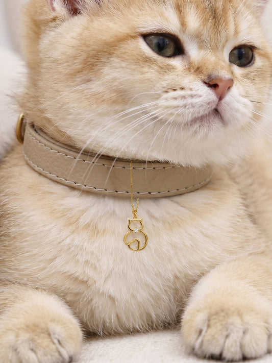 Golden Purrfect Heart Pet Convertible Charm