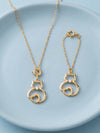 Golden Heartwhisk Charm & Pendant Set