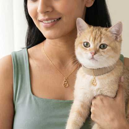 Golden Heartwhisk Charm & Pendant Set