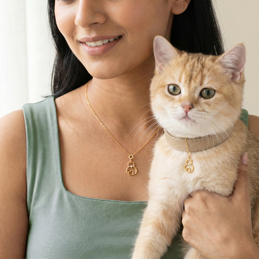 Golden Heartwhisk Charm & Pendant Set