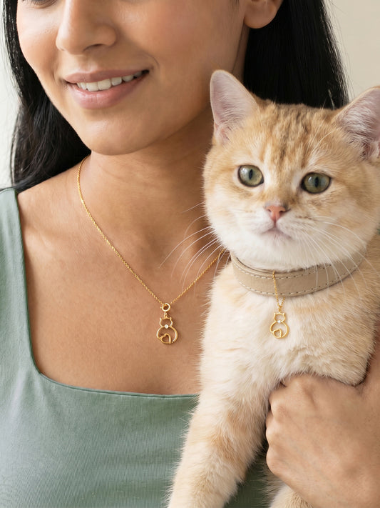 Golden Heartwhisk Charm & Pendant Set