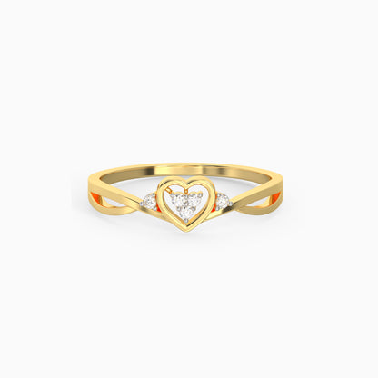 Gold Warm Love Diamond Ring