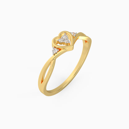 Gold Warm Love Diamond Ring