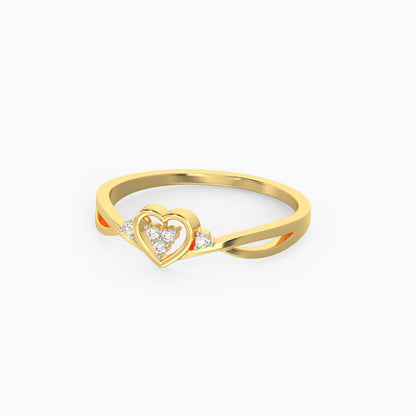 Gold Warm Love Diamond Ring