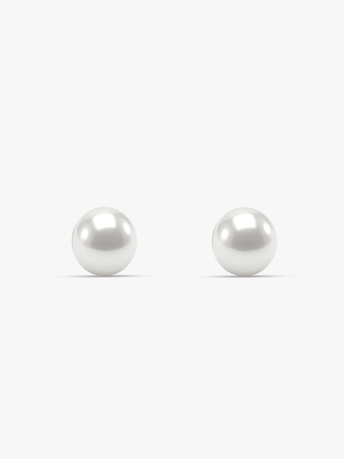 Silver White Pearl Earrings