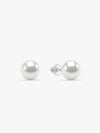 Silver White Pearl Earrings