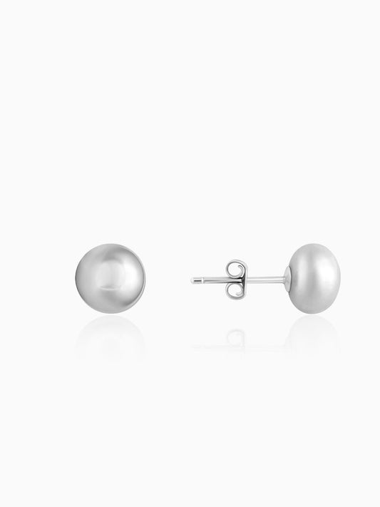 Silver Grey Pearl Earrings