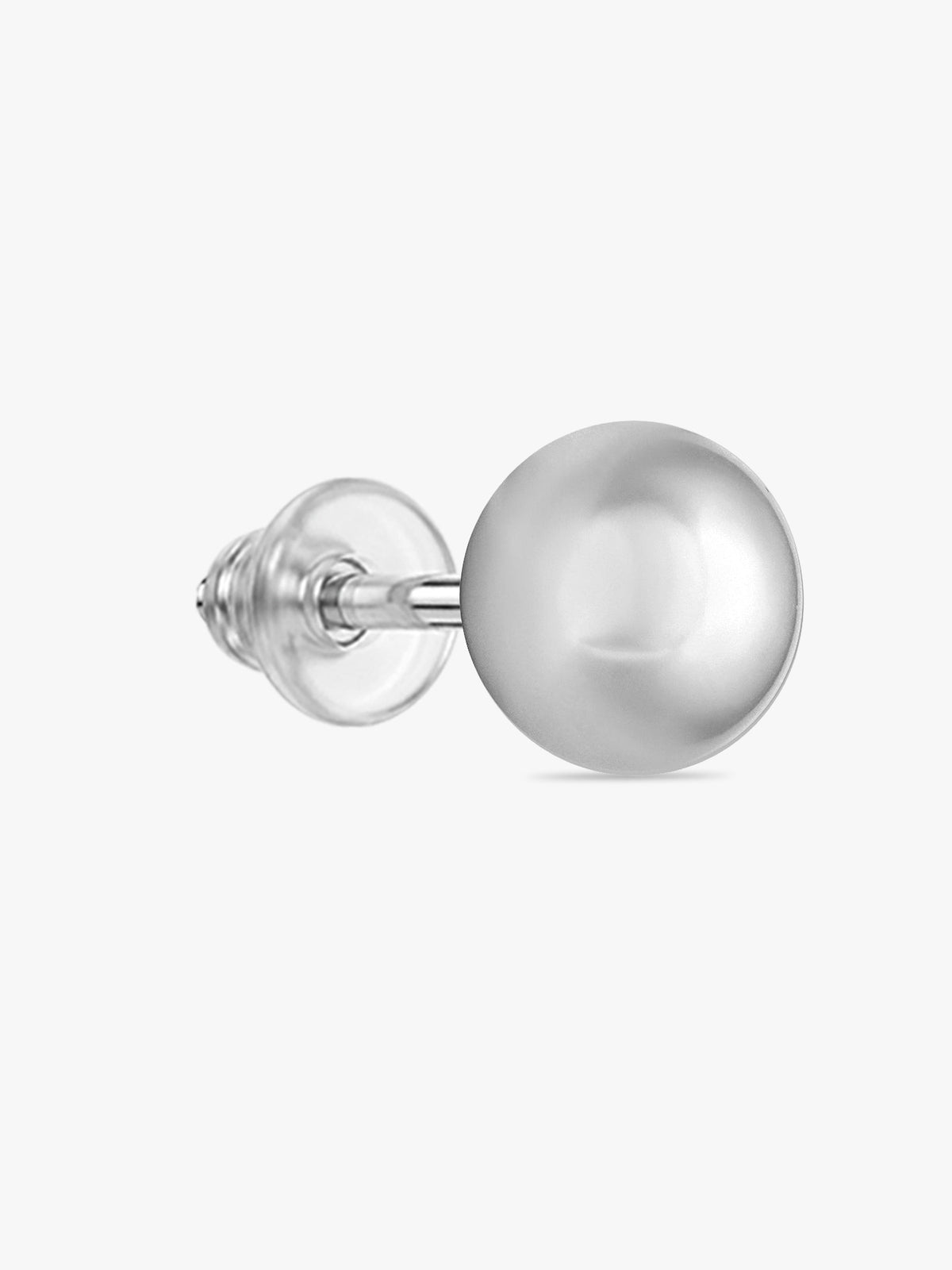 Silver Grey Pearl Earrings