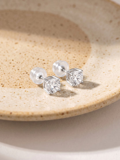Silver Zircon Earrings