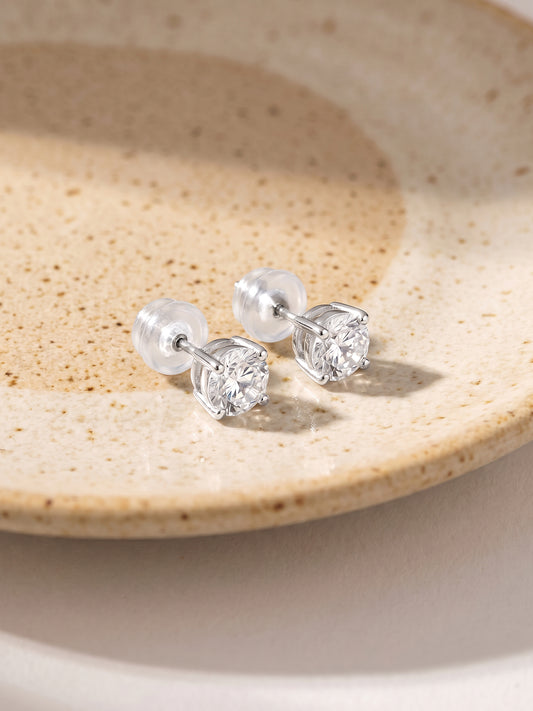 Silver Zircon Earrings