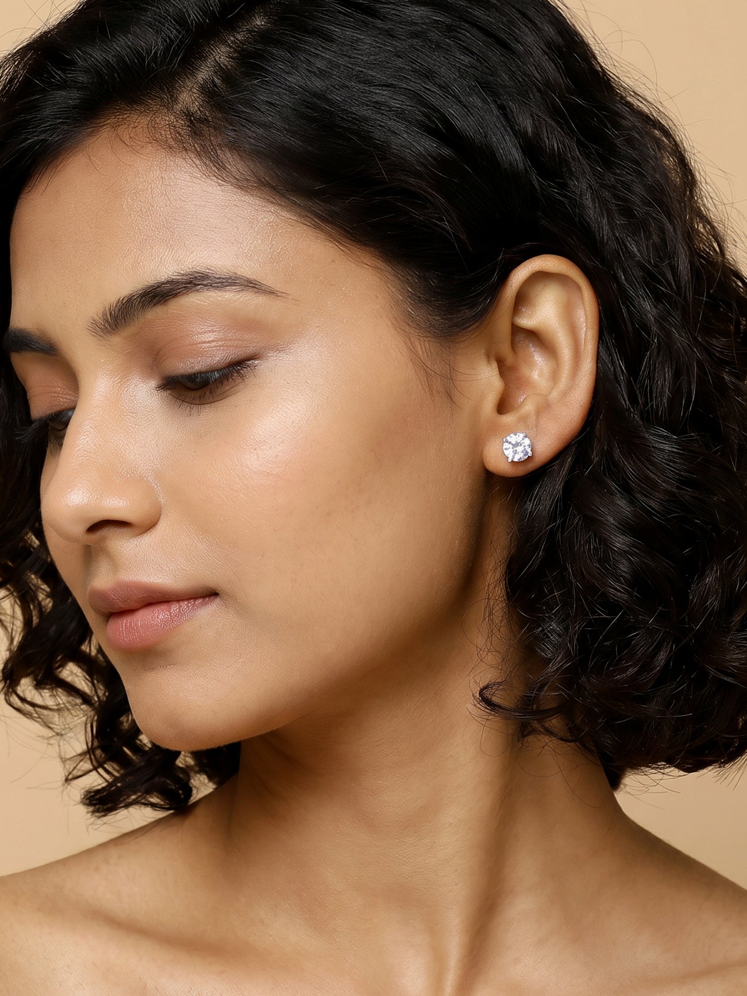 Silver Zircon Earrings