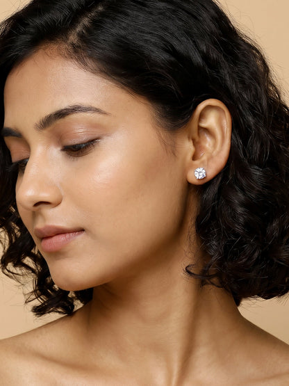 Silver Zircon Earrings