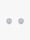 Silver Zircon Studded Elegant Stud Earrings