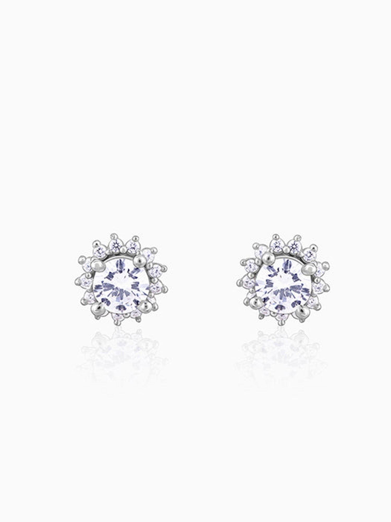 Zircon Shining Flower Earring
