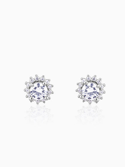 Zircon Shining Flower Earring