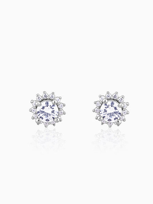 Zircon Shining Flower Earring